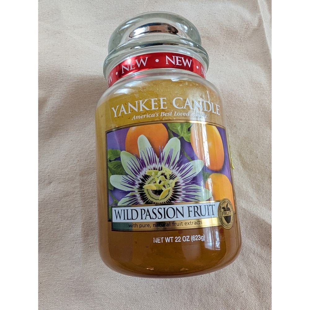 Yankee Candle Wild Passion Fruit Large Jar 22 oz Retired Scent 1230734 New
